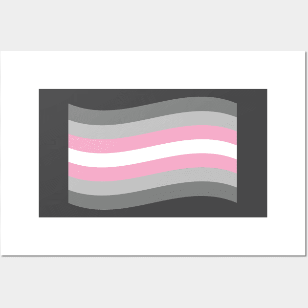 Demigirl pride flag Wall Art by snowshade